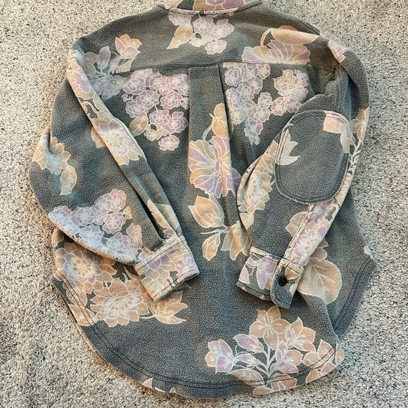 New Free People Printed Ruby Jacket in Charcoal Combo - Picture 11 of 12
